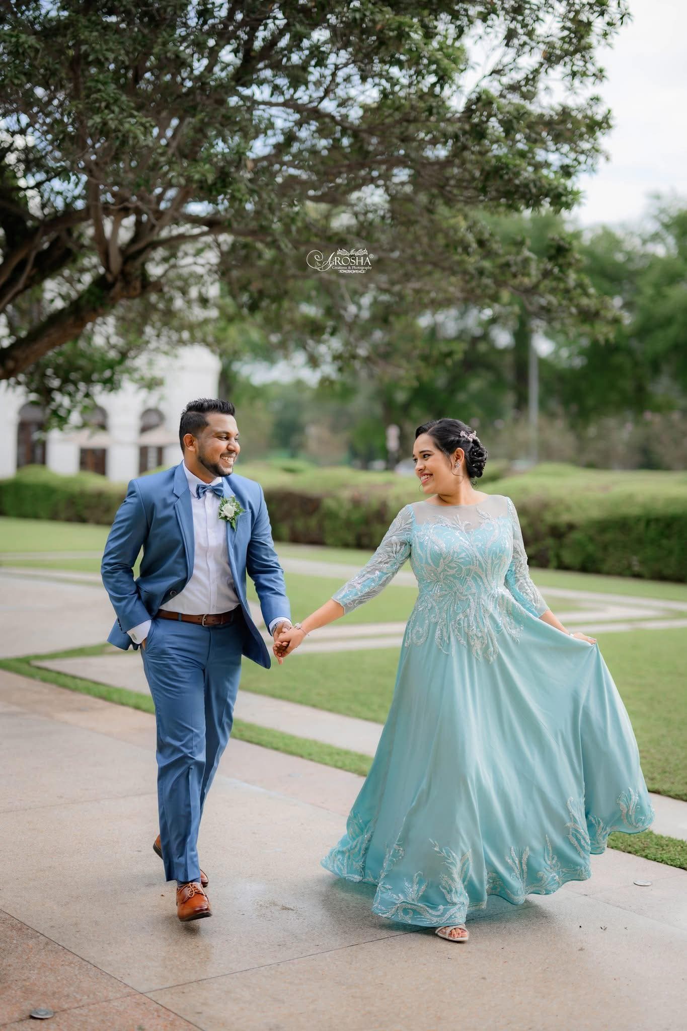 Binith and Devmi together outdoors